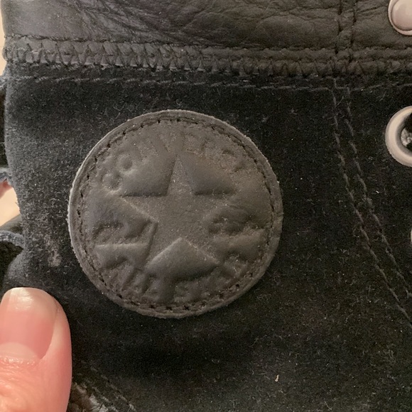 Converse shoes all black velvet tall - Picture 2 of 6